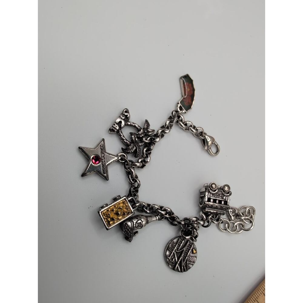 Brighton California Themed Charm Bracelet Hollywood SoCal Gold Rush